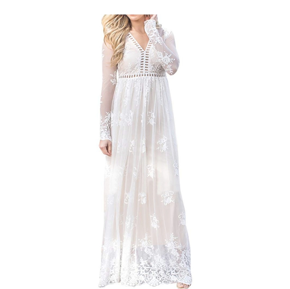 NWOT Chiffon longsleeve dress